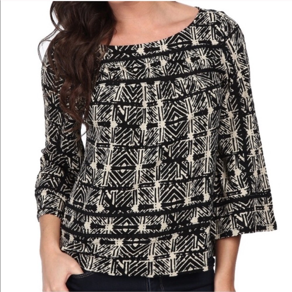 Lucky Brand 3/4 Sleeve Top